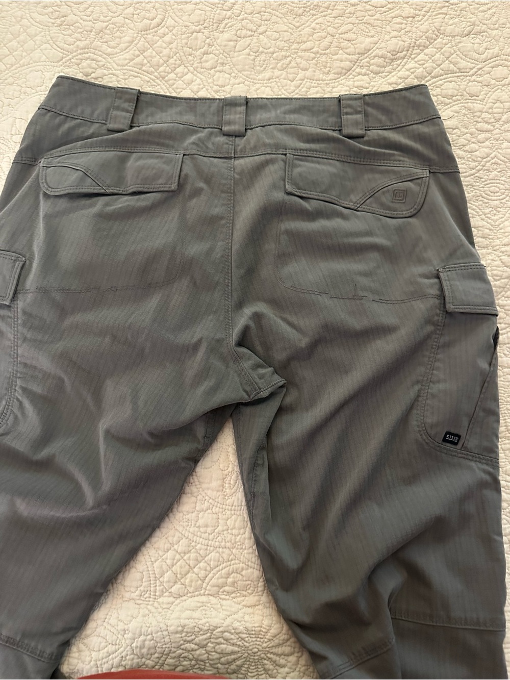 5.11 Tactical Gray/Green Cargo Pants Ripstop Utility, Hiking Workwear Women's 16 - Picture 9 of 14